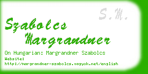 szabolcs margrandner business card